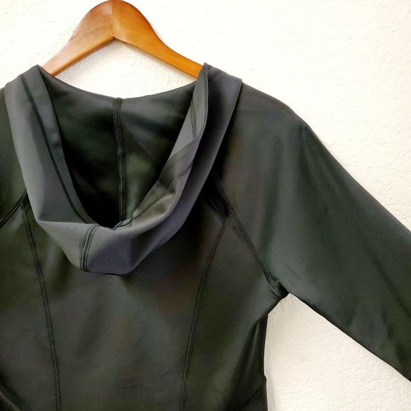 NYDJ City/Sport Fitted Athletic Hoodie Thumb Hole Size M - Picture 4 of 10